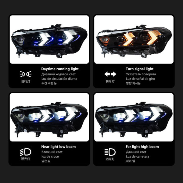 Bmw X5 X6 2019 2024 G05 G06 Headlight 02