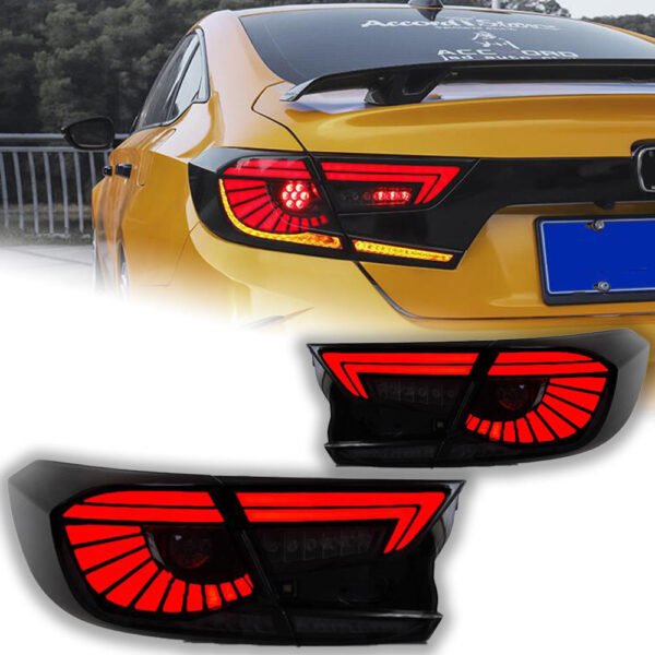 Honda Accord 2017-2021 Taillight assembly Smoke Red