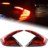 Honda Civic 2014-2019 Taillight assembly Smoke Red