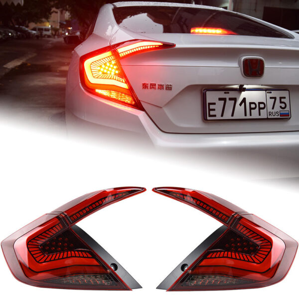 Honda Civic Smoked Taillight Assembly 2014 2019 03
