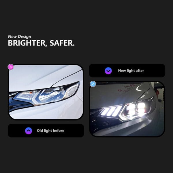 Honda Fit Led Headlight Assembly 2014 2020 V4 03