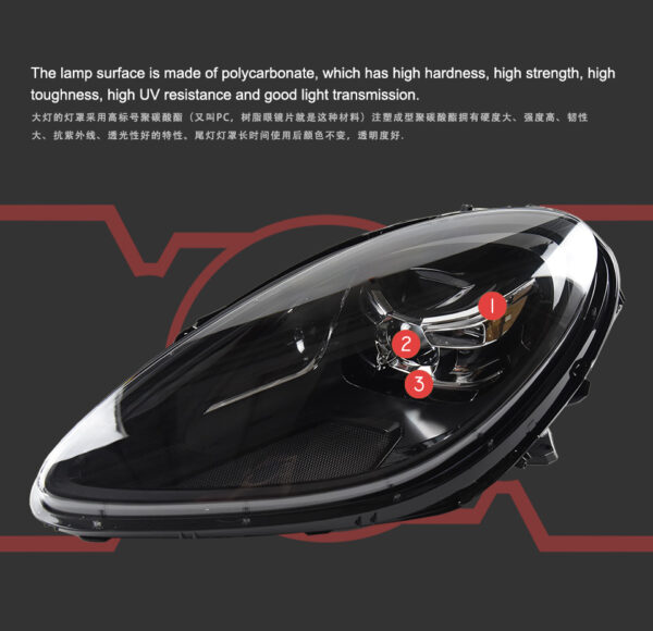 Porsche Cayenne Led Headlight Assembly 2014 2019 04