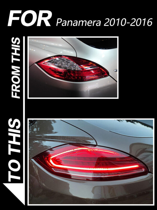 Porsche Panamera Red Taillight Assembly 2010 2016 03