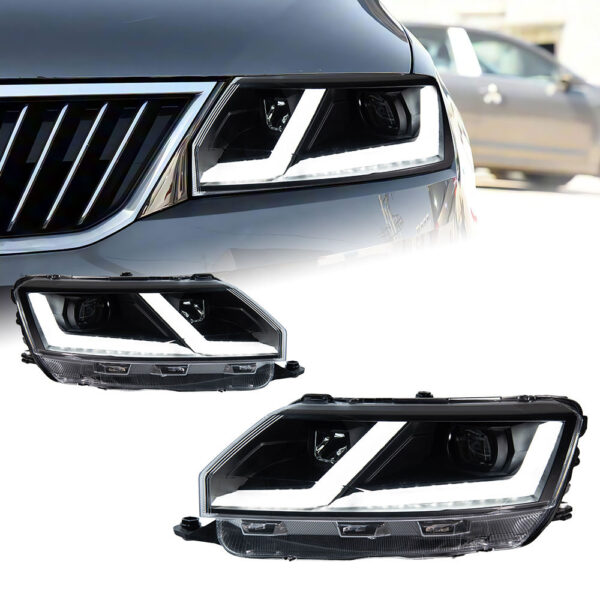 Skoda Rapid 2014-2018 headlight assembly Headlight one pair