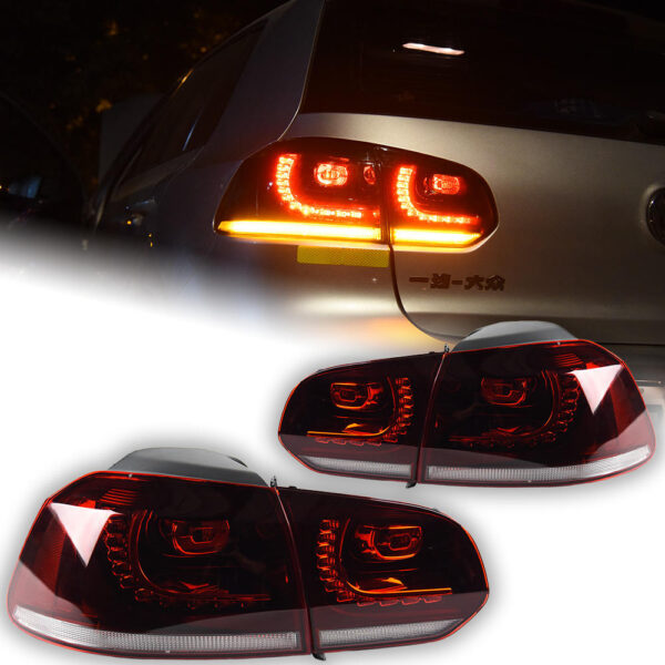 Volkswagen Golf 6 MK6 Taillight assembly Red