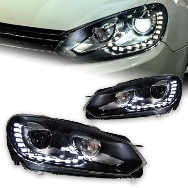 Golf6 2009-2012 R20 headlight assembly Headlight Pair