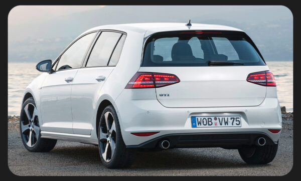 VW Golf MK7 MK7.5 LED Taillights Assembly Installed Effect