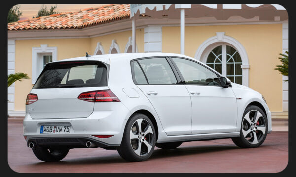 VW Golf MK7 MK7.5 LED Taillights Assembly Installed Effect