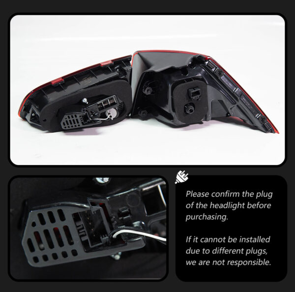 100% Plug and Play Connector for VW Golf 7 LED Taillights