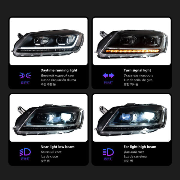 Vw Passat B7 Headlight Assembly 02