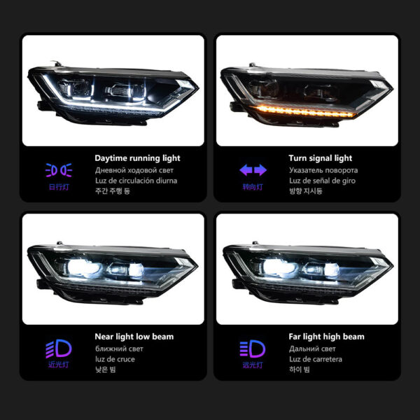 Vw Passat B8 Headlight Assembly 2016 2020 V2 03