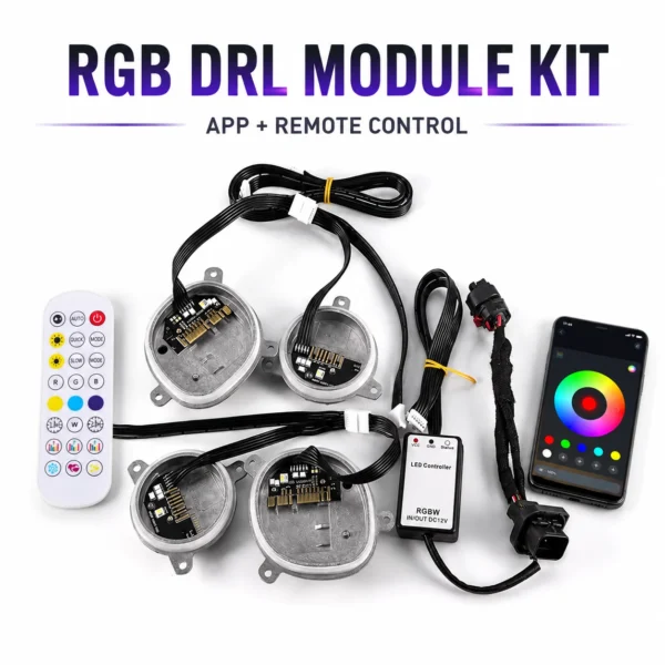 BMW G22 RGB DRL module kit with app and remote control
