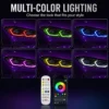 BMW G22 RGB DRL modules showing multiple lighting colors with app and remote control