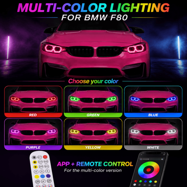 BMW F80 RGB DRL module multicolor lighting display