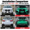 BMW F15 X5M-style body kit upgrade 2014-2018 before after bumpers grille headlights hood taillights
