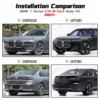 BMW G70 M-Tech body kit upgrade 7 Series 2023+ before after grille front rear bumpers exterior modification