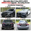 W213 W214 AMG53-style body kit Mercedes-Benz E-Class W213 2016–2023 exterior modification and upgrade before and after comparison