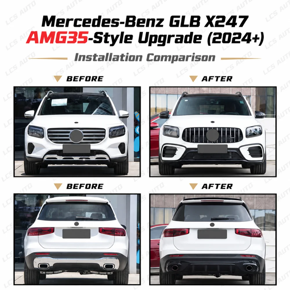 X247 AMG35-style body kit before after