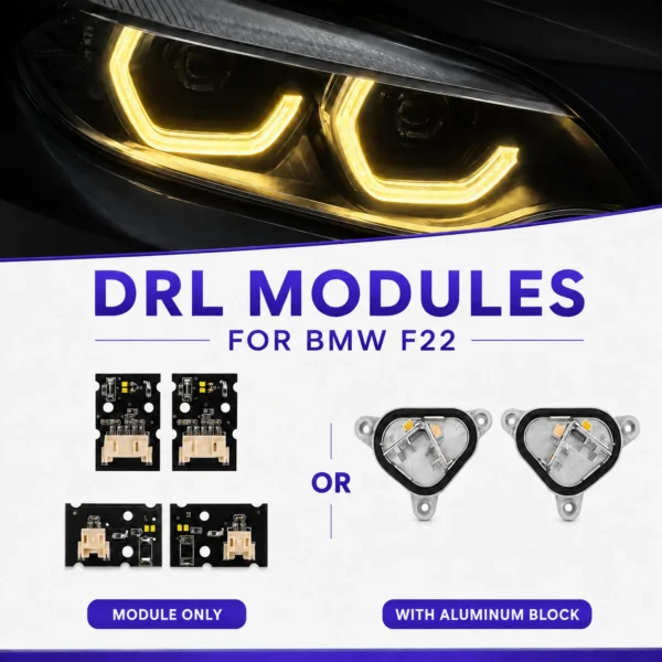 BMW F22 DRL modules and lighting upgrade