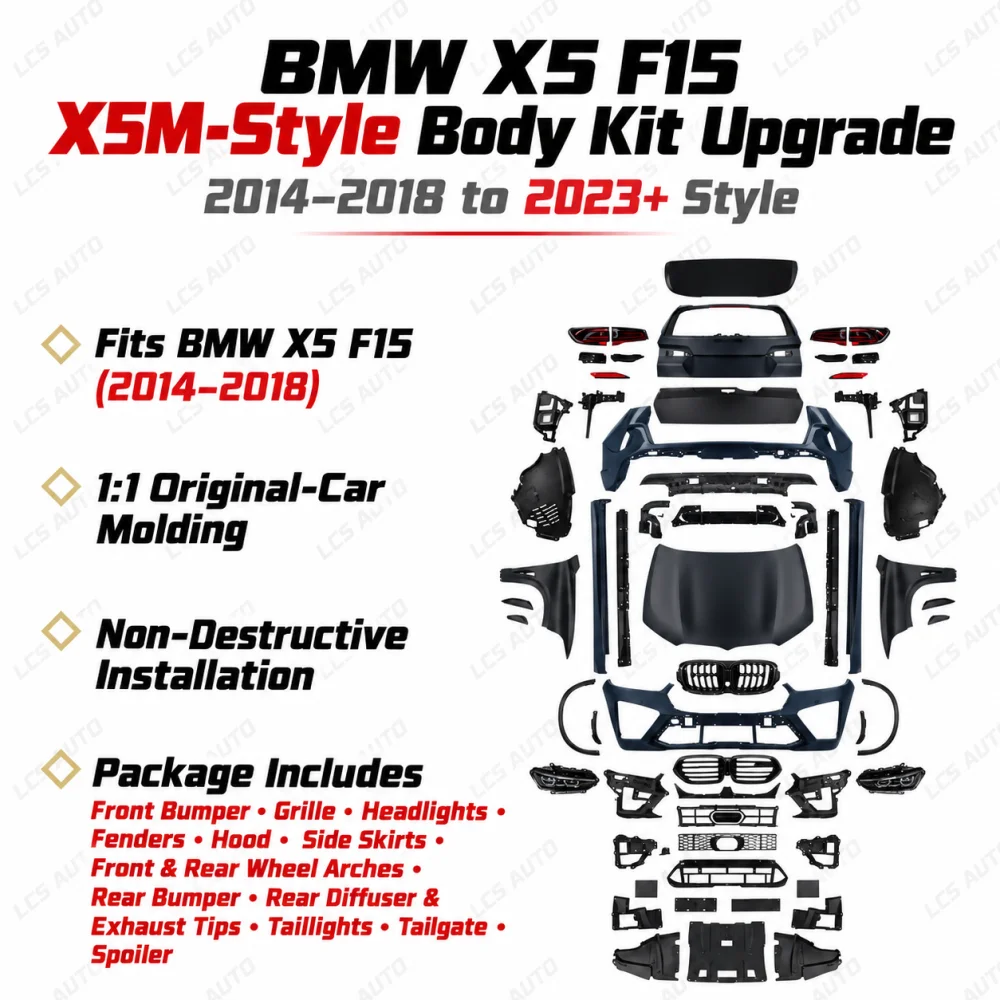 BMW F15 X5M-style body kit components