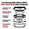 Mustang Dark Horse-style body kit Ford Mustang 2018–2023 exterior modification and upgrade components Front bumper, Rear bumper, Rear diffuser
