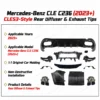 Mercedes-Benz CLE C236 CLE53-style rear diffuser and exhaust tips upgrade components for 2023+