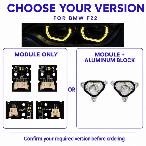 BMW F22 DRL module product comparison