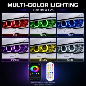 BMW F25 DRL Modules – White/Yellow Dual-Color or RGB