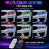 BMW G30 DRL Modules RGB multi-color lighting preview