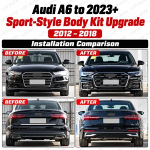 audi a6 2023 sport comparison exterior modification upgrade before and after