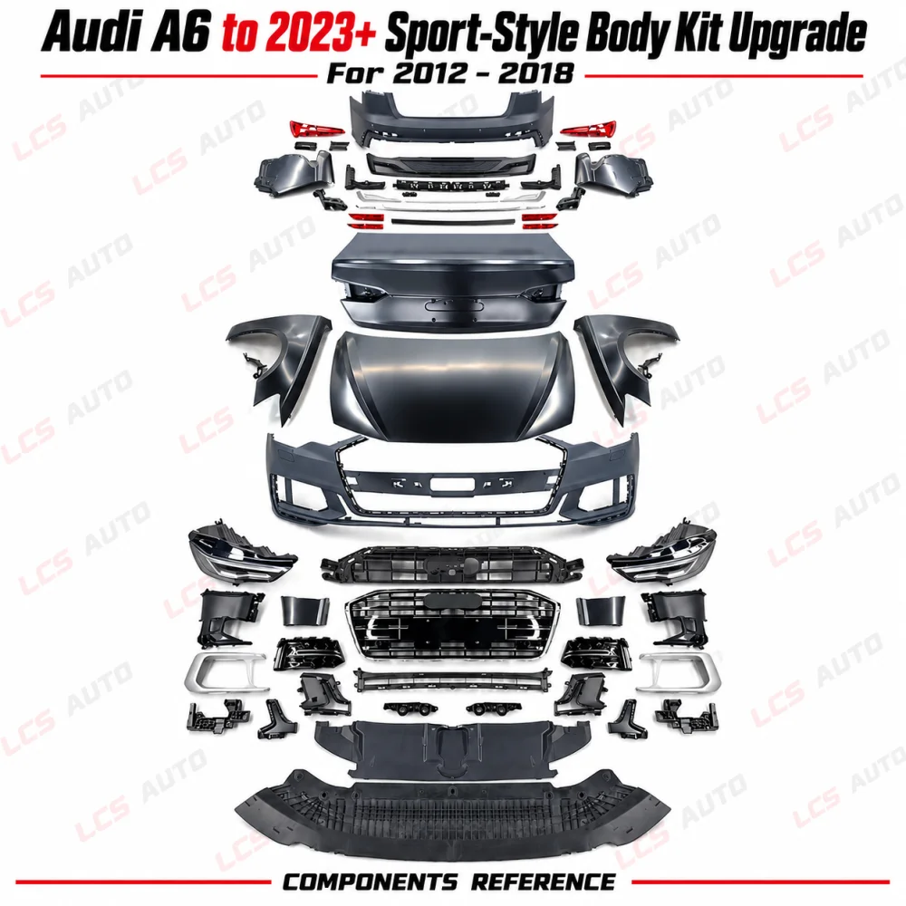 audi a6 2023 sport components exterior modification upgrade component reference