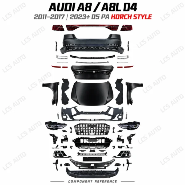 Audi A8 D4 Horch body kit full pictured body components and trim pieces