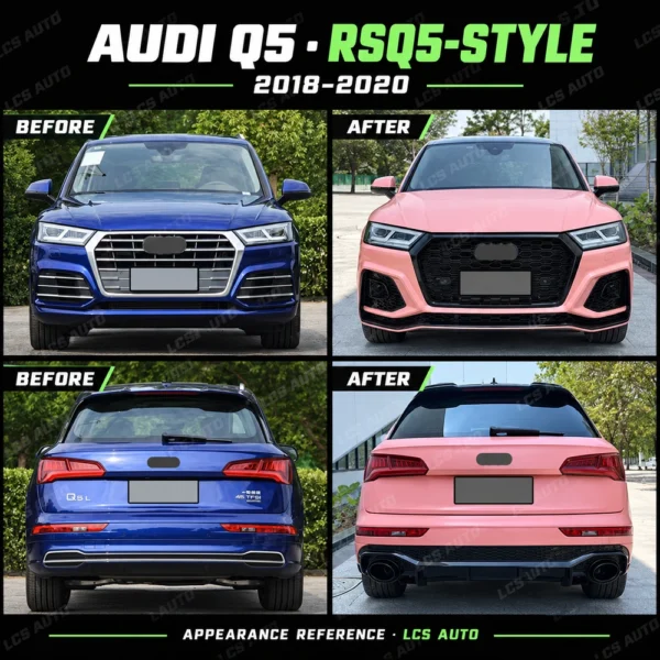 Audi Q5 RSQ5 body kit before and after front and rear appearance