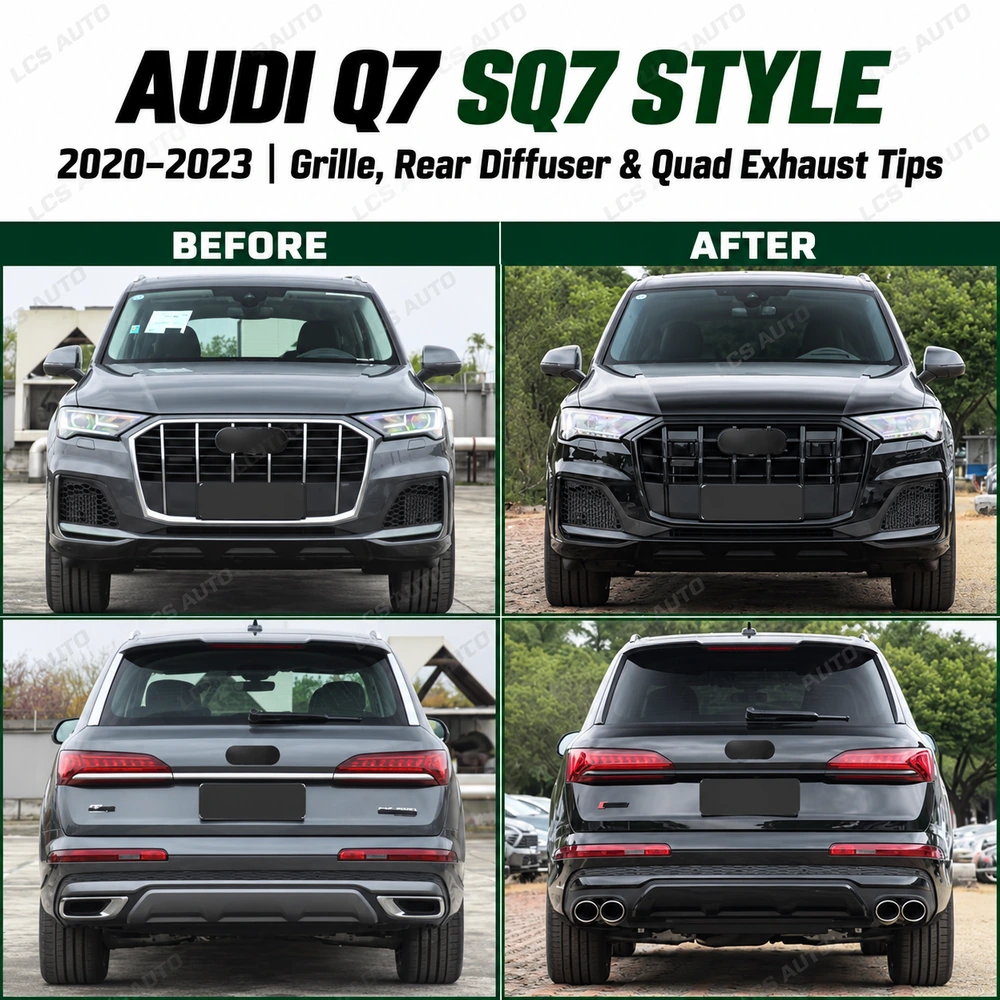 Audi Q7 SQ7 body kit comparison reference