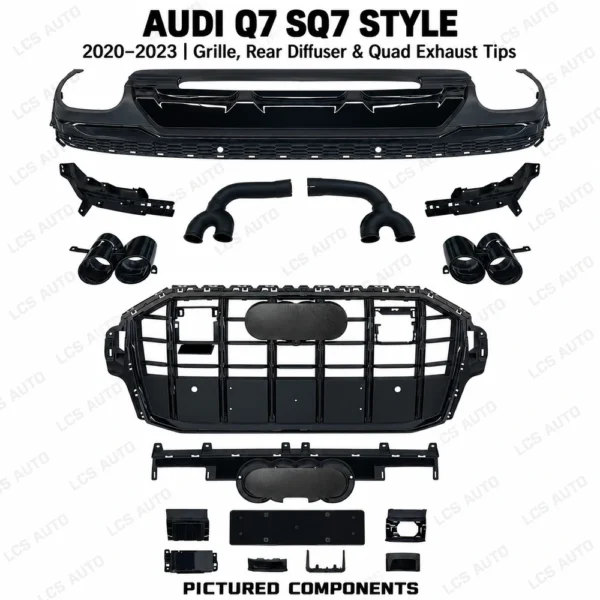 Audi Q7 SQ7 body kit pictured components overview