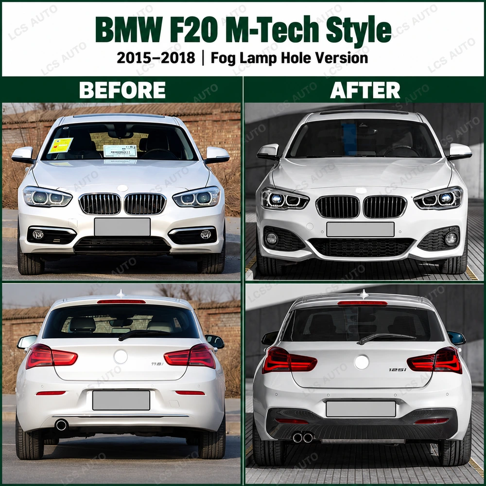 BMW F20 M-Tech body kit comparison reference