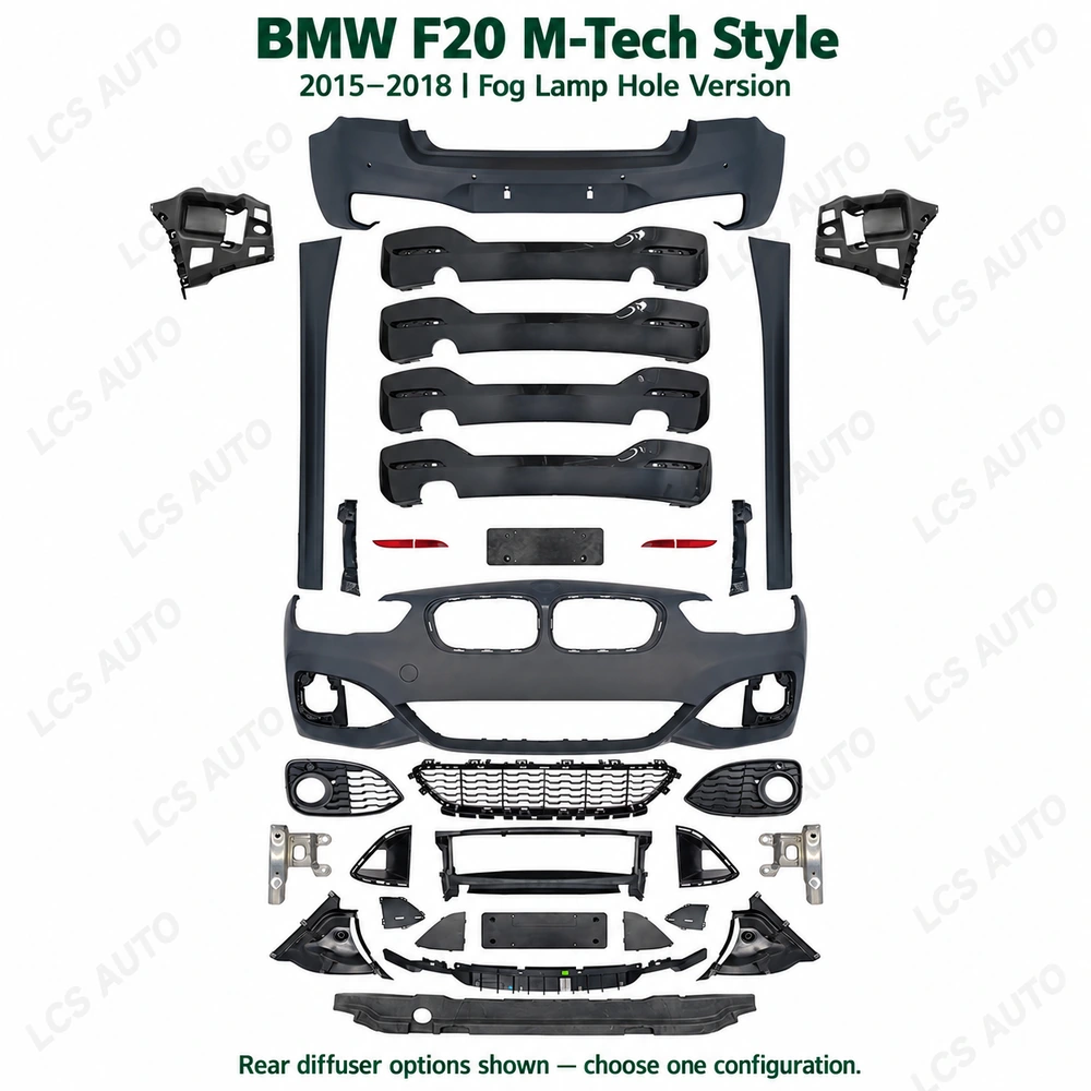 BMW F20 M-Tech body kit components reference