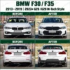 BMW F30 G20 body kit front and rear before and after upgrade