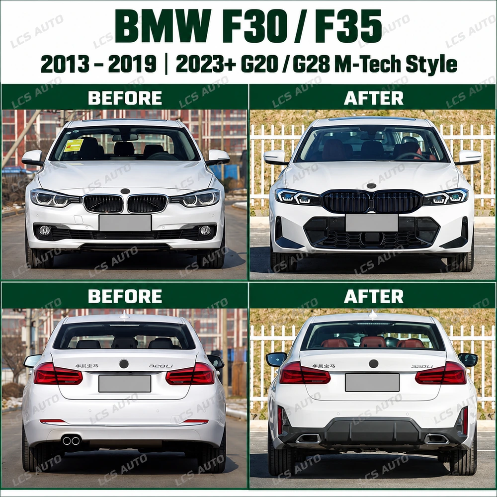 BMW F30 G20 body kit comparison reference