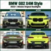 BMW G02 X4M body kit front and rear before and after upgrade