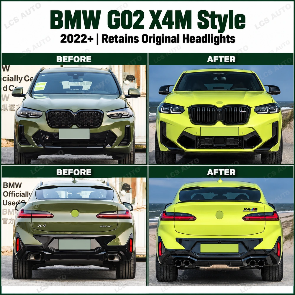 BMW G02 X4M body kit comparison reference