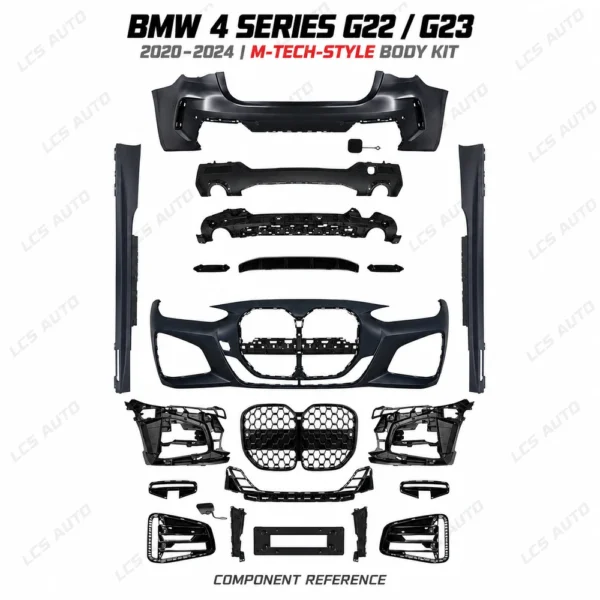BMW G22 G23 M-Tech body kit full pictured body components and trim pieces