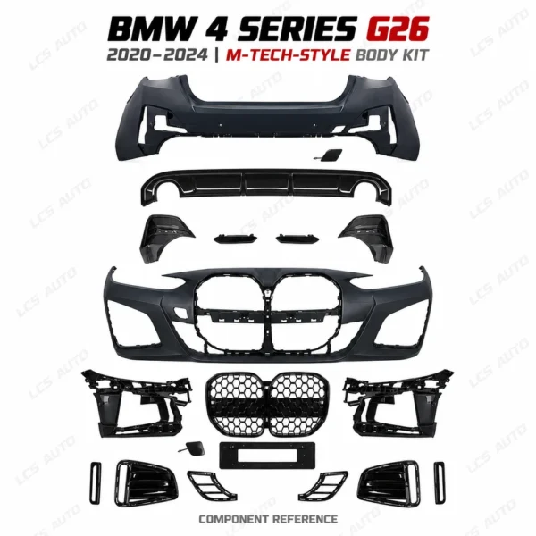 BMW G26 M-Tech body kit full pictured body components and trim pieces