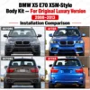 e70 luxury x5m comparison exterior modification upgrade before and after