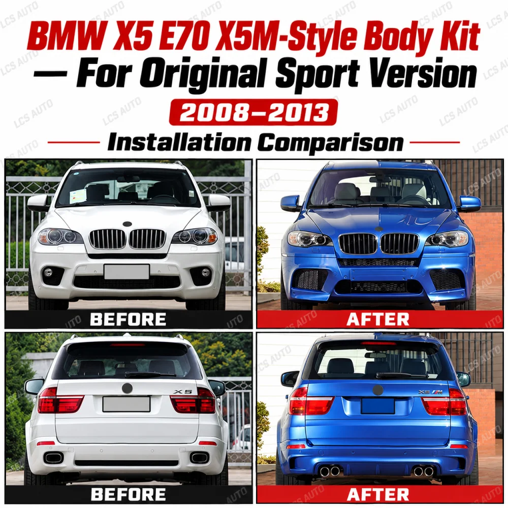 e70 sport x5m comparison exterior modification upgrade before and after