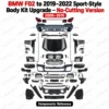 BMW F02 2019 sport body kit 2009–2015 exterior modification upgrade components reference Front and rear bumpers, Grille, Headlights and taillights, Hood, Fenders, Rear diffuser and exhaust tips