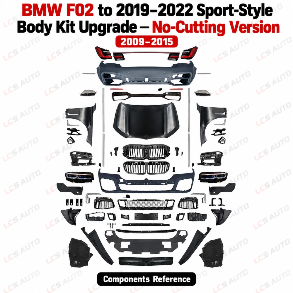 BMW F02 2019 sport body kit exterior upgrade components reference
