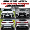 BMW X6 G06 X6M-style body kit 2019–2022 exterior modification upgrade before and after