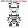 BMW X7 G07 sport body kit 2019–2022 exterior modification upgrade components reference Front and rear bumpers, Grille, Headlights and taillights, Rear diffuser and exhaust-tip trims