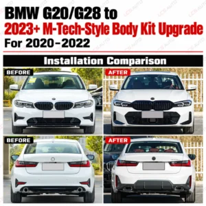 g20 g28 mtech comparison exterior modification upgrade before and after